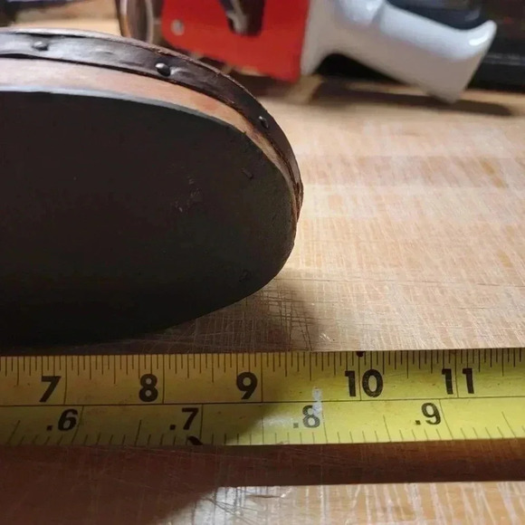 Vintage 70s Wooden Platform Clog Sandals - 6 - Picture 12 of 13